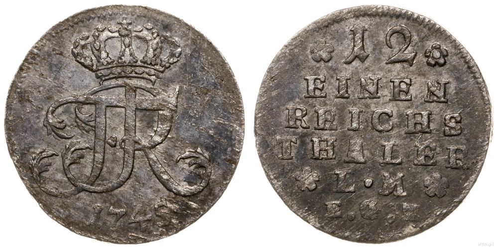 Niemcy, 1/12 talara, 1745 EGN