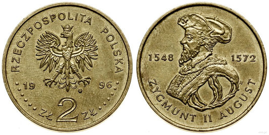 Polska, 2 złote, 1996