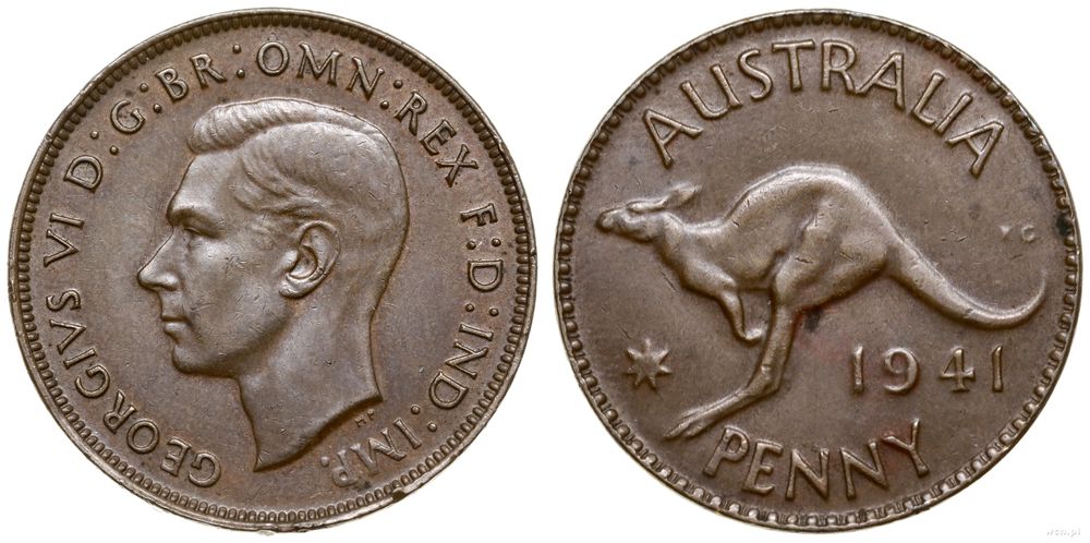 Australia, 1 pens, 1941