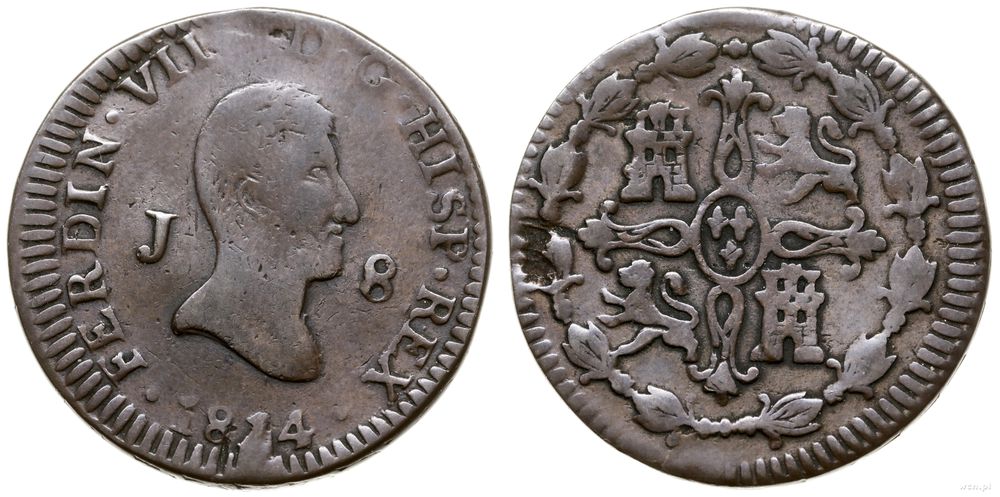 Hiszpania, 8 maravedis, 1815