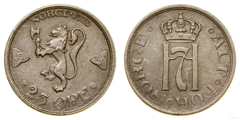 Norwegia, 25 ore, 1923