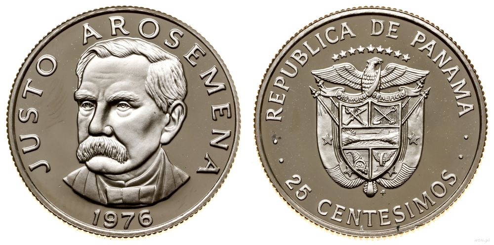 Panama, 25 centésimos, 1976