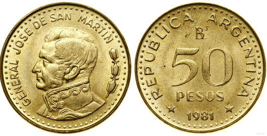 Argentyna, 50 pesos, 1981