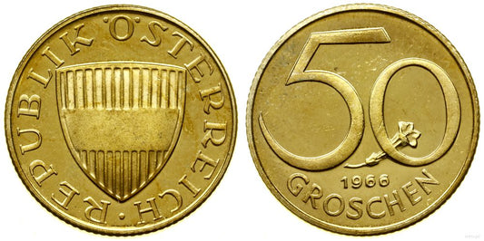 Austria, 50 groschen, 1966