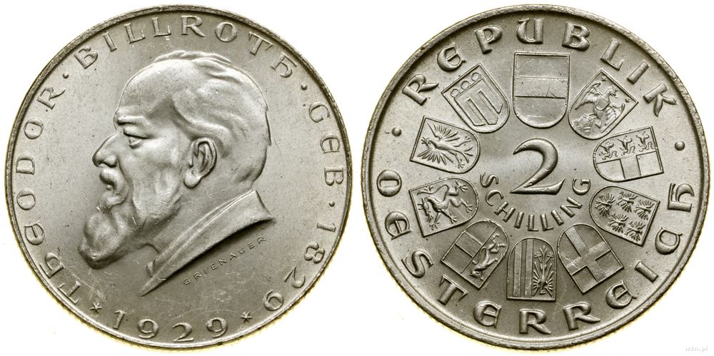 Austria, 2 szylingi, 1929