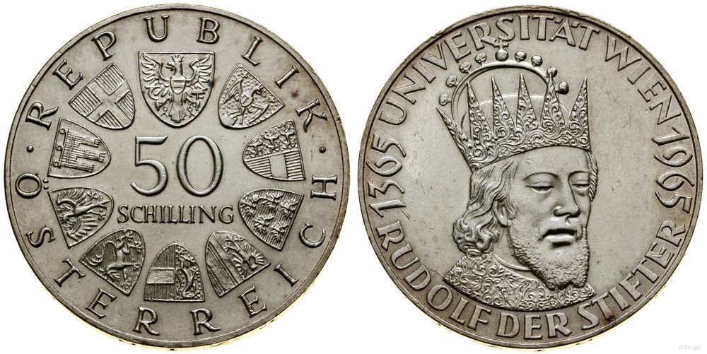 Austria, 50 szylingów, 1965