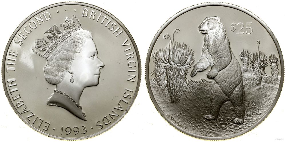 Wyspy Dziewicze, 25 dolarów, 1993