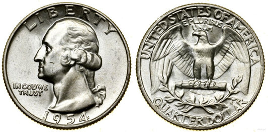 Stany Zjednoczone Ameryki (USA), 1/4 dolara, 1954