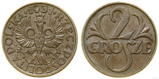 Polska, 2 grosze, 1931