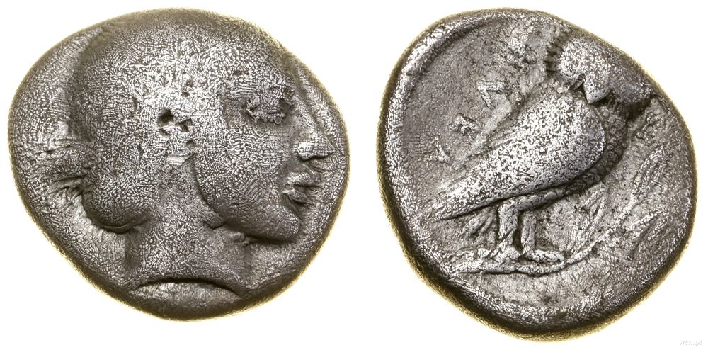 Grecja i posthellenistyczne, drachma, (ok. 465–440 pne)